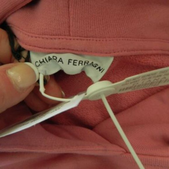 NWT Chiara Ferragni Women Wink Patch Diana Hoodie Sweatshirt sz XS oversized - Picture 6 of 6